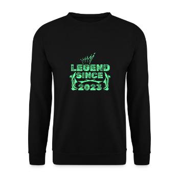 Gift idea 2023 - Unisex Sweatshirt - black - Front - Alina (178cm) & Michal (187cm)