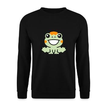 Chamäleon - Unisex Pullover - Schwarz - Vorne - Alina (178cm) & Michal (187cm)