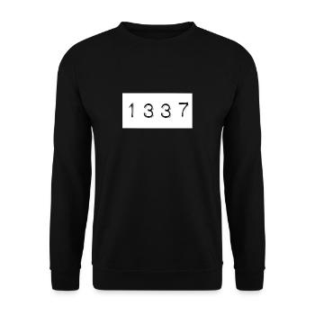 1337 Cs: Go shirt, great gift idea - Unisex Sweatshirt - black - Front - Alina (178cm) & Michal (187cm)
