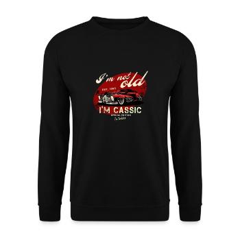 I'm not old, I'm classic. Special Edition 1985. - Unisex Pullover - Schwarz - Vorne - Alina (178cm) & Michal (187cm)