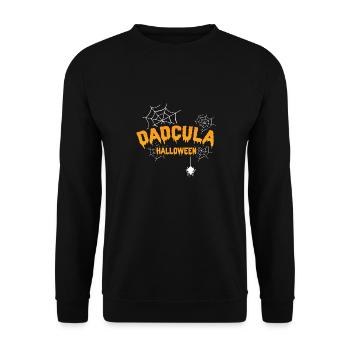 DADcula Halloween Awesome Cob Spider Designs - Sweat-shirt Unisexe - noir - Devant - Alina (178cm) & Michal (187cm)