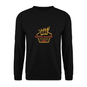 1983 - Unisex Pullover - Schwarz - Vorne - Alina (178cm) & Michal (187cm)