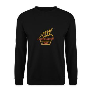 1989 - Unisex Pullover - Schwarz - Vorne - Alina (178cm) & Michal (187cm)