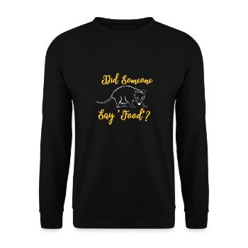 Rodent Animal Cute Opossum Ironic Saying - Unisex Sweatshirt - black - Front - Alina (178cm) & Michal (187cm)