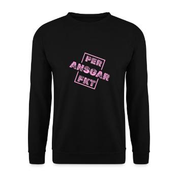 Einzigartig Ansgar - Unisex Pullover - Schwarz - Vorne - Alina (178cm) & Michal (187cm)
