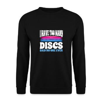 Discgolf Disc Golf Frisbee - Unisex Pullover - Schwarz - Vorne - Alina (178cm) & Michal (187cm)