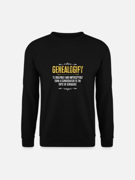 Genealogy Genealogy Genealogist - Unisex Sweatshirt - black