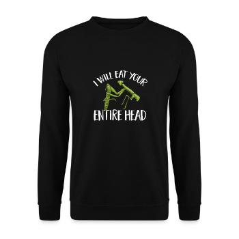Mante religieuse, collectionneur d’insectes, entomologiste - Sweat-shirt Unisexe - noir - Devant - Alina (178cm) & Michal (187cm)