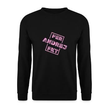 Geschenk für Andrej - Unisex Pullover - Schwarz - Vorne - Alina (178cm) & Michal (187cm)