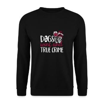 Wahre Verbrechen Podcaster True Crime Podcast - Unisex Sweatshirt - black - Front - Alina (178cm) & Michal (187cm)
