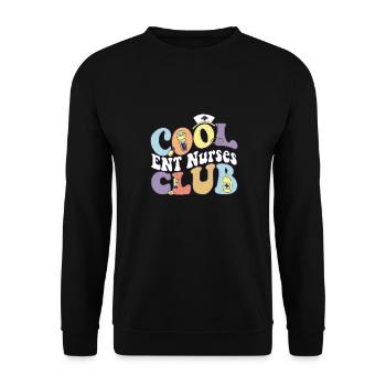 Cool Ent Nurses Club Registered Nurse Medical - Unisex Pullover - Schwarz - Vorne - Alina (178cm) & Michal (187cm)
