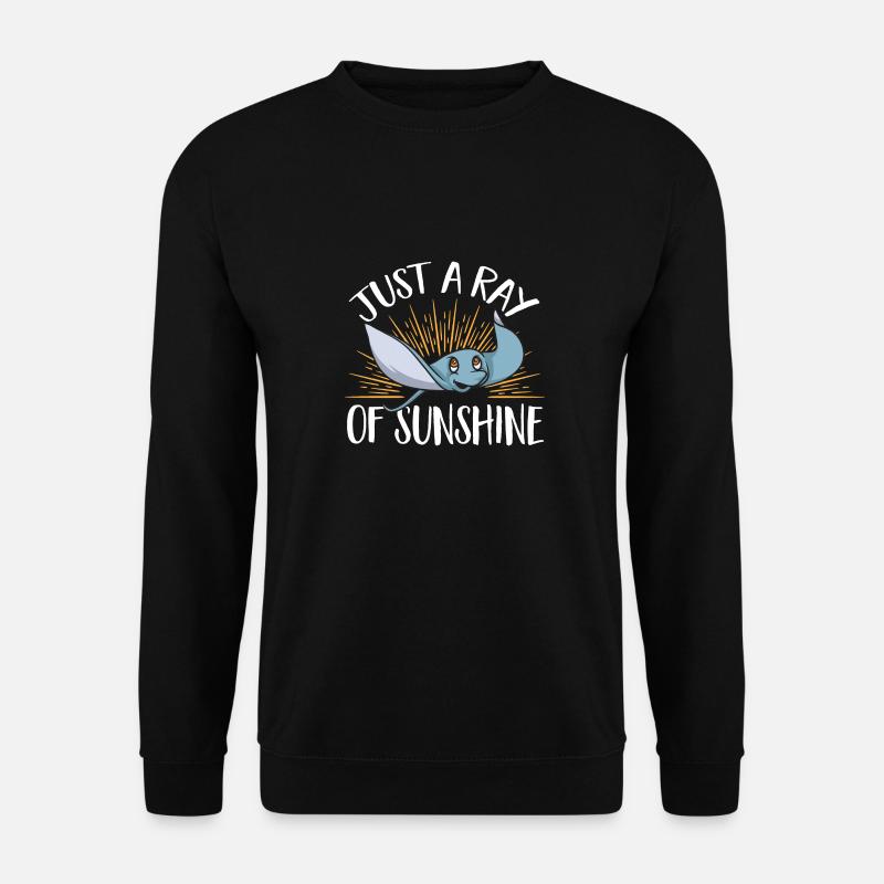 Stachelrochen Mantarochen Ozean Rochen - Unisex Pullover - Schwarz