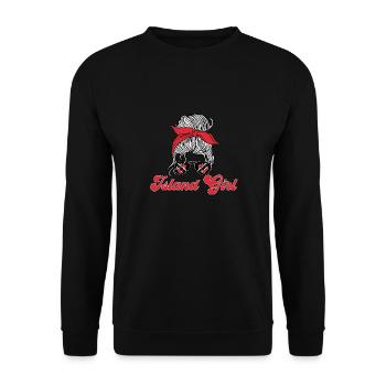Trinidad and Tobago flag - Unisex Sweatshirt - black - Front - Alina (178cm) & Michal (187cm)