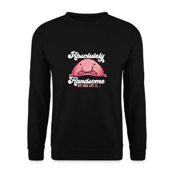 Blob fish - Unisex Sweatshirt - black - Front - Alina (178cm) & Michal (187cm)