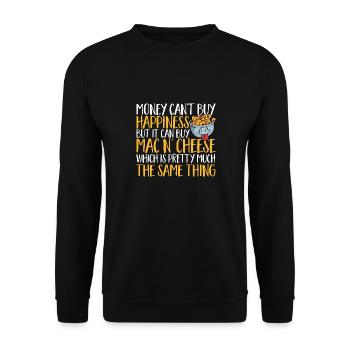 Macaroni au fromage pour amateurs de macaroni au fromage - Sweat-shirt Unisexe - noir - Devant - Alina (178cm) & Michal (187cm)