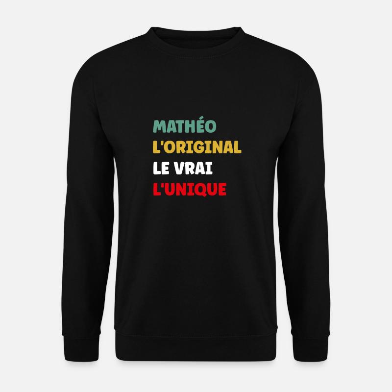 mathéo - Sweat-shirt Unisexe - noir