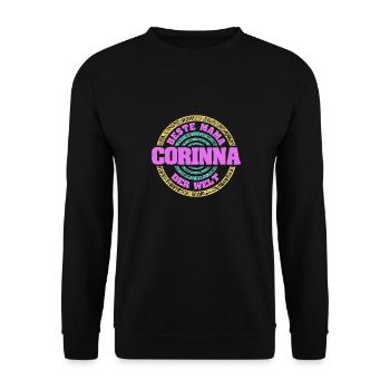 Mutter Corinna - Unisex Pullover - Schwarz - Vorne - Alina (178cm) & Michal (187cm)