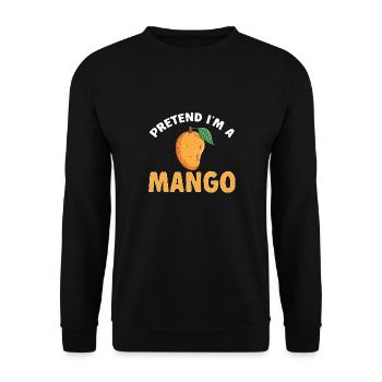 Mango Frucht Mango - Unisex Pullover - Schwarz - Vorne - Alina (178cm) & Michal (187cm)