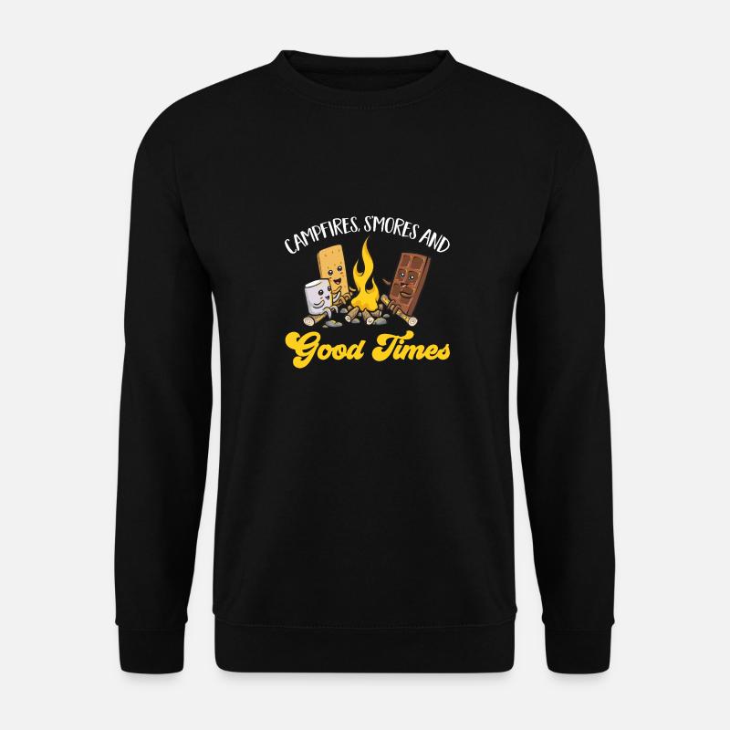 S'more Campfire Marshmallow Camping - Sweat-shirt Unisexe - noir