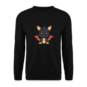 Baby Dragon - Unisex Sweatshirt - black - Front - Alina (178cm) & Michal (187cm)