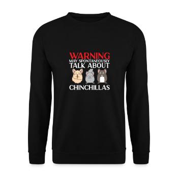 Chinchilla - Sweat-shirt Unisexe - noir - Devant - Alina (178cm) & Michal (187cm)
