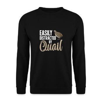 Quail Bird - Unisex Sweatshirt - black - Front - Alina (178cm) & Michal (187cm)