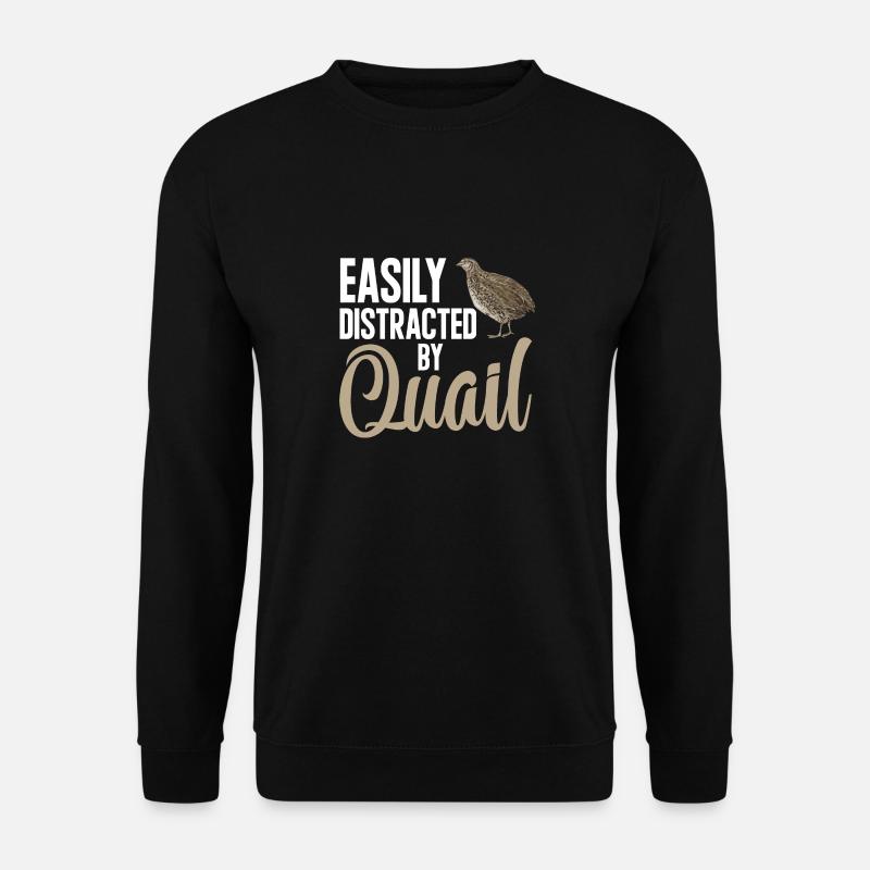 Wachtel Vogel - Unisex Pullover - Schwarz