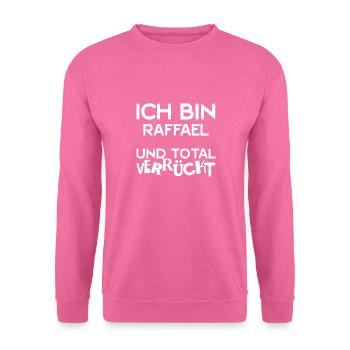 First name Raphael - Unisex Sweatshirt - pink - Front