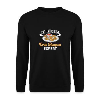 Krabben Rangoon Crab Rangoon - Unisex Sweatshirt - black - Front - Alina (178cm) & Michal (187cm)