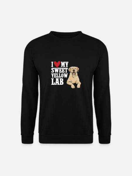 Yellow Labrador Retriever - Unisex Sweatshirt - black