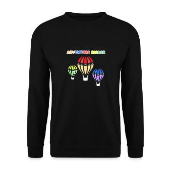 Vol en montgolfière Sky I Gift - Sweat-shirt Unisexe - noir - Devant - Alina (178cm) & Michal (187cm)