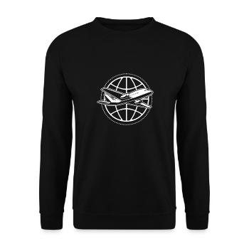 Air traffic controller - Unisex Sweatshirt - black - Front - Alina (178cm) & Michal (187cm)