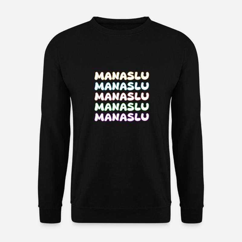 Climbing Manaslu - Unisex Sweatshirt - black