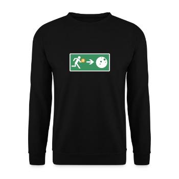 Bitcoin Exit BTC Crypto Krypto Blockchain - Sweat-shirt Unisexe - noir - Devant - Alina (178cm) & Michal (187cm)