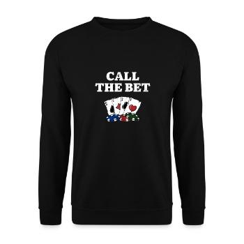 Appelez le jeu de cartes De cartes Jeu de cartes à jouer cartes - Sweat-shirt Unisexe - noir - Devant - Alina (178cm) & Michal (187cm)