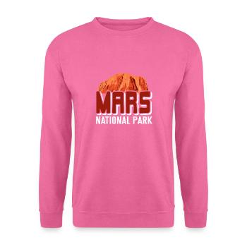 MARS National Park Retro Outer Space Planet - Unisex Pullover - Pink - Vorne