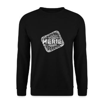 Gift for Merle - Unisex Sweatshirt - black - Front - Alina (178cm) & Michal (187cm)