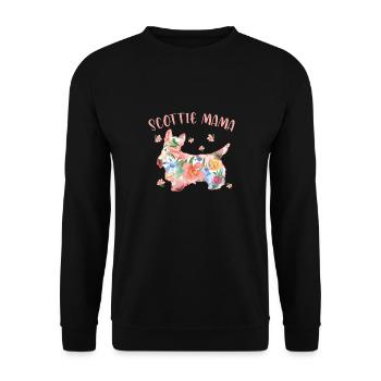 Scottish Terrier Scottie Hund - Unisex Pullover - Schwarz - Vorne - Alina (178cm) & Michal (187cm)