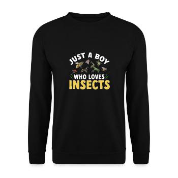 Insect collectors, insects, beetle lovers, entomologists - Unisex Sweatshirt - black - Front - Alina (178cm) & Michal (187cm)