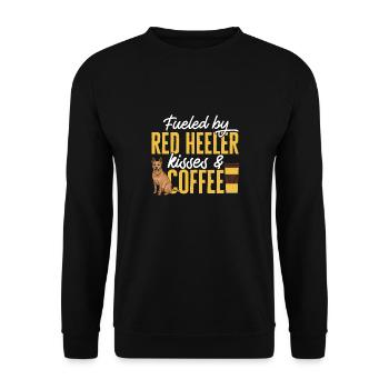 Australian Cattle Dog Red Blue Heeler - Unisex Sweatshirt - black - Front - Alina (178cm) & Michal (187cm)