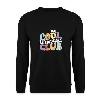 Club des internistes cool Médecine interne - Sweat-shirt Unisexe - noir - Devant - Alina (178cm) & Michal (187cm)