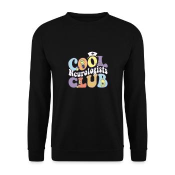 Cool Neurologists Club Neurology Practitioner - Unisex Pullover - Schwarz - Vorne - Alina (178cm) & Michal (187cm)