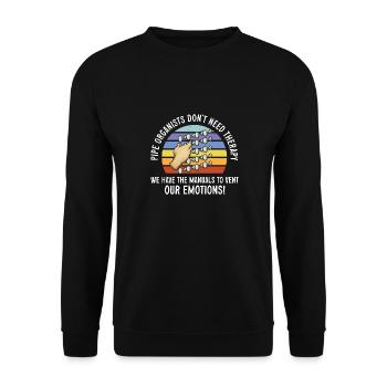 Organist: Organist, Church Organist, Organ - Unisex Sweatshirt - black - Front - Alina (178cm) & Michal (187cm)