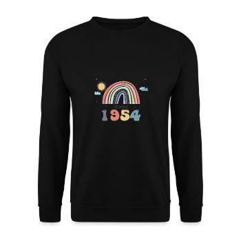 Rendre le monde meilleur depuis 1954, mignon - Sweat-shirt Unisexe - noir - Devant - Alina (178cm) & Michal (187cm)