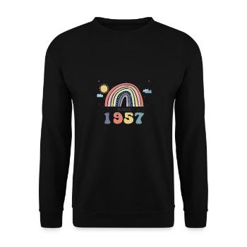 Rendre le monde meilleur depuis 1957, mignon - Sweat-shirt Unisexe - noir - Devant - Alina (178cm) & Michal (187cm)