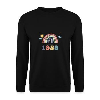 Making The World Better Place Since 1959, Cute - Unisex Sweatshirt - black - Front - Alina (178cm) & Michal (187cm)