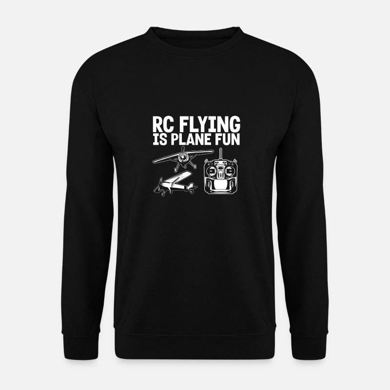 Ferngesteuertes Flugzeug Modellflugzeug - Unisex Pullover - Schwarz