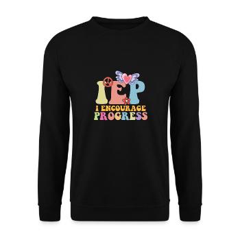 Appréciation des enseignants en éducation spécialisée I - Sweat-shirt Unisexe - noir - Devant - Alina (178cm) & Michal (187cm)
