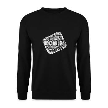 Baby bump Robin - Unisex Sweatshirt - black - Front - Alina (178cm) & Michal (187cm)