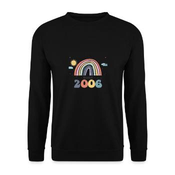 Making The World a Better Place Since 2006, 17th - Unisex Sweatshirt - black - Front - Alina (178cm) & Michal (187cm)